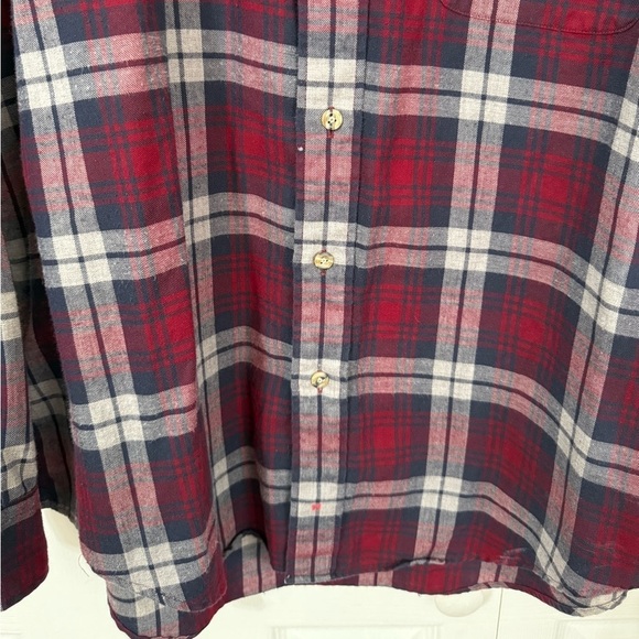 Lochlana By Hathaway Men’s Wool Blend Plaid Long Sleeve Button Up Shirt Size XL - Picture 7 of 11